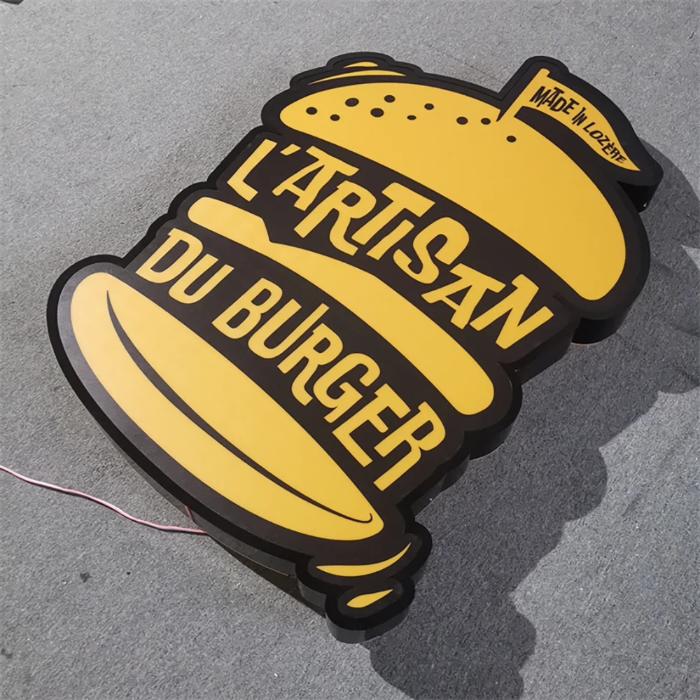 L’Artisan du Burger – Trimcap Frontlit & Backlit LED Sign (Sydney) - image 1