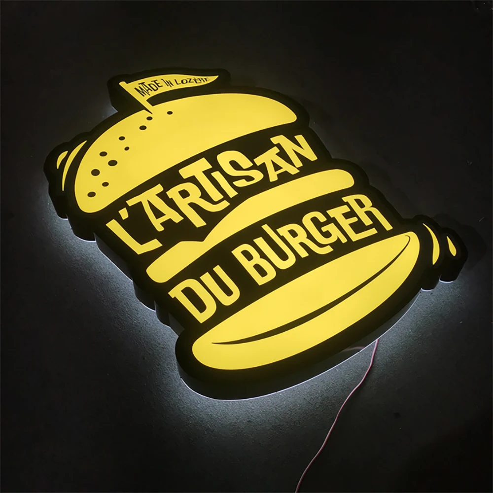 L’Artisan du Burger – Trimcap Frontlit & Backlit LED Sign (Sydney) - image 2