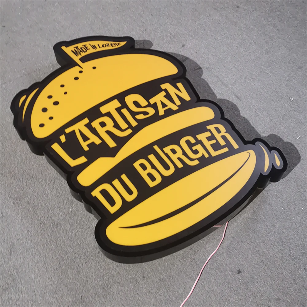 L’Artisan du Burger – Trimcap Frontlit & Backlit LED Sign (Sydney) - image 3