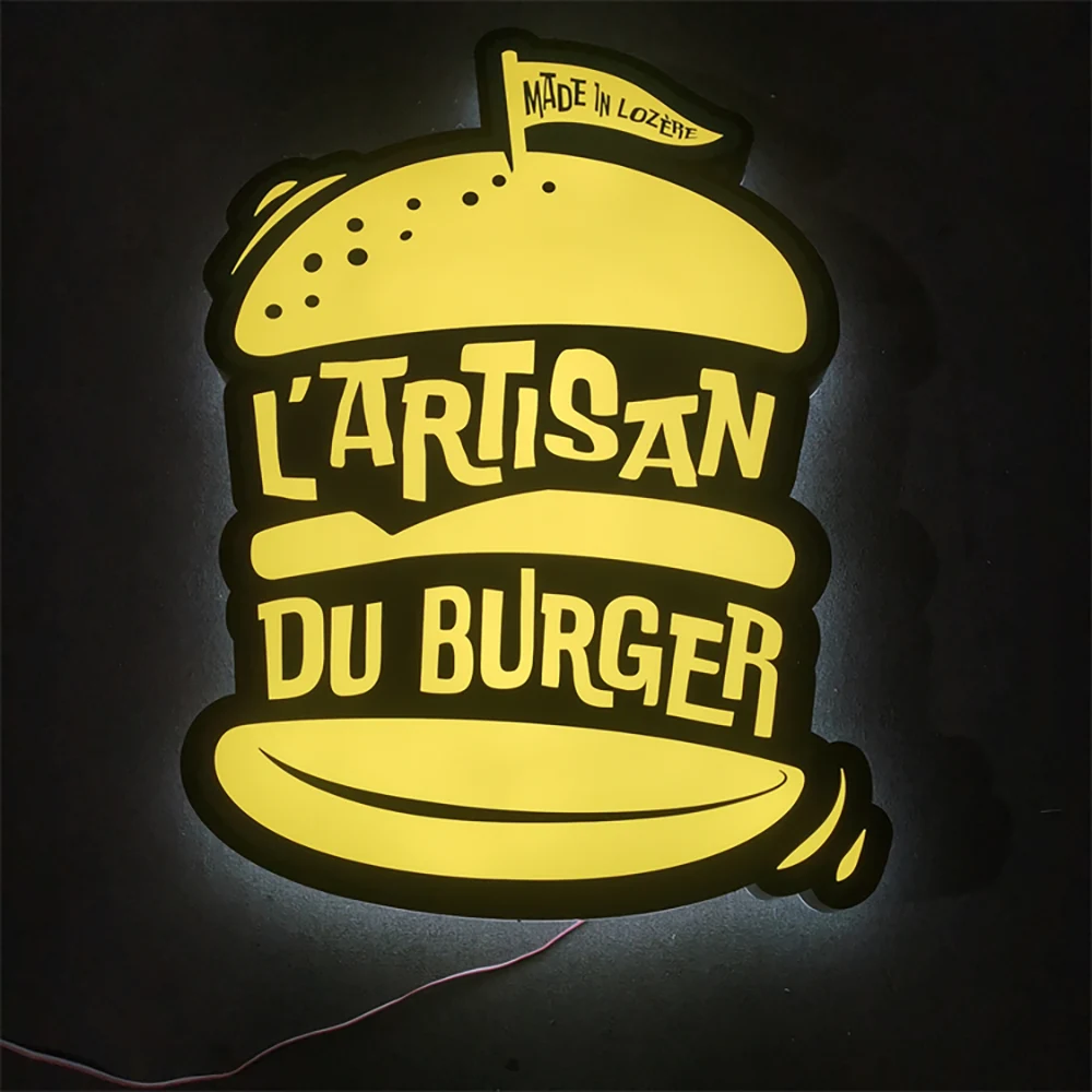 L’Artisan du Burger – Trimcap Frontlit & Backlit LED Sign (Sydney) - image 4