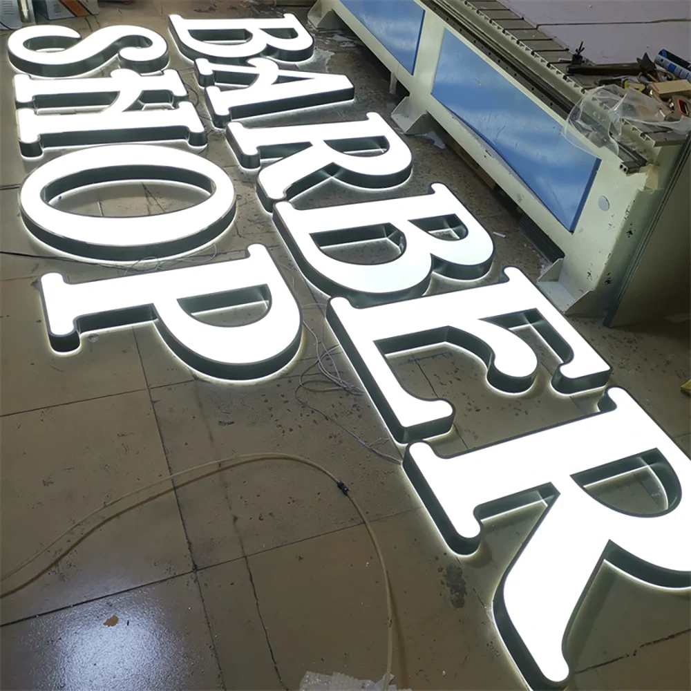 Barber Shop – Trimcap Frontlit & Backlit LED Acrylic Sign (Sydney) - image 1