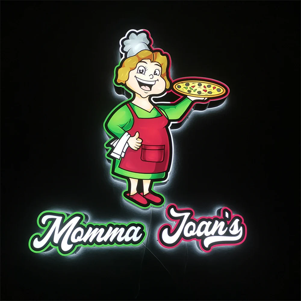 Momma Joan’s Pizza – Trimcap LED Shopfront Sign (Sydney) - image 2