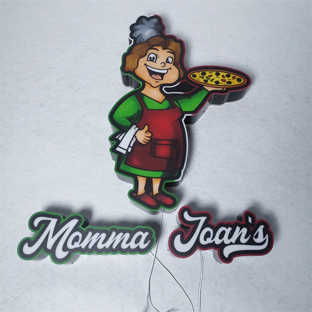 Momma Joan’s Pizza – Trimcap LED Shopfront Sign (Sydney) - image 4