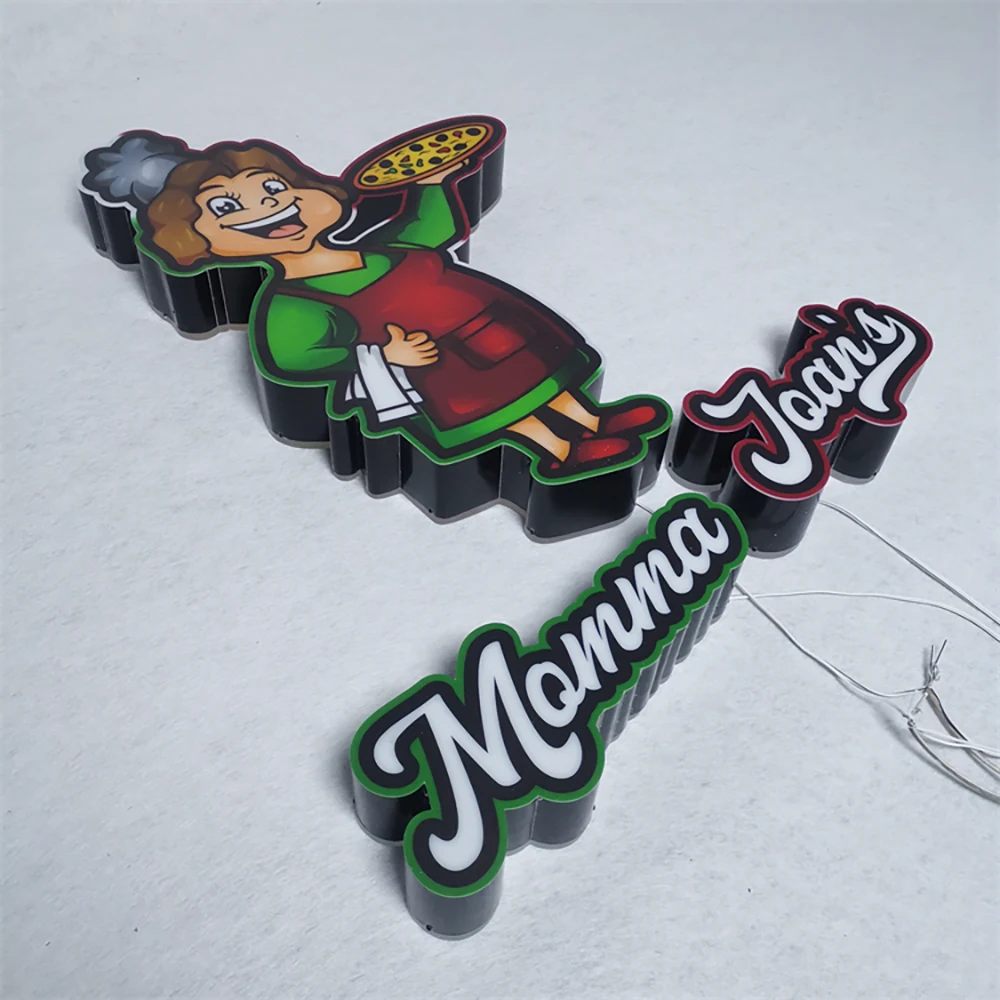 Momma Joan’s Pizza – Trimcap LED Shopfront Sign (Sydney) - image 5