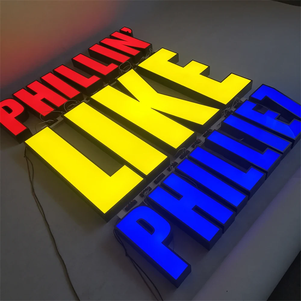 Philliez – Trimcap Frontlit LED Stainless Steel Acrylic PVC Sign (Sydney) - image 3