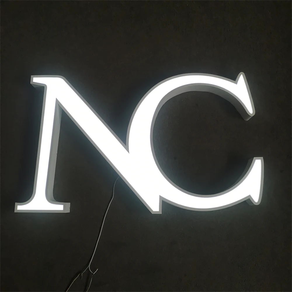 NC Logo – Trimcap Frontlit LED Stainless Steel Acrylic PVC Sign (Sydney) - image 4