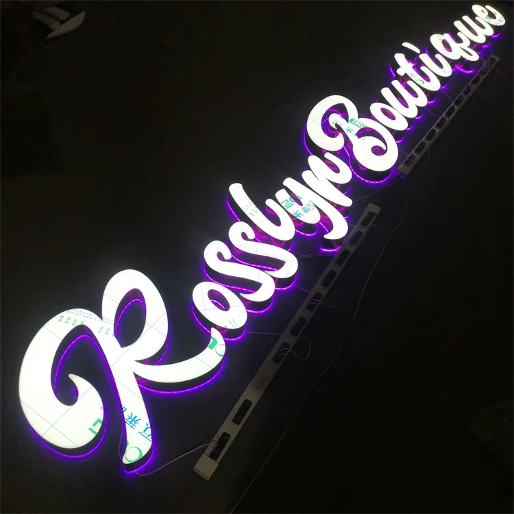Rosslyn Boutique – Trimless Frontlit & Backlit LED Aluminum Acrylic Sign (Sydney) - image 1
