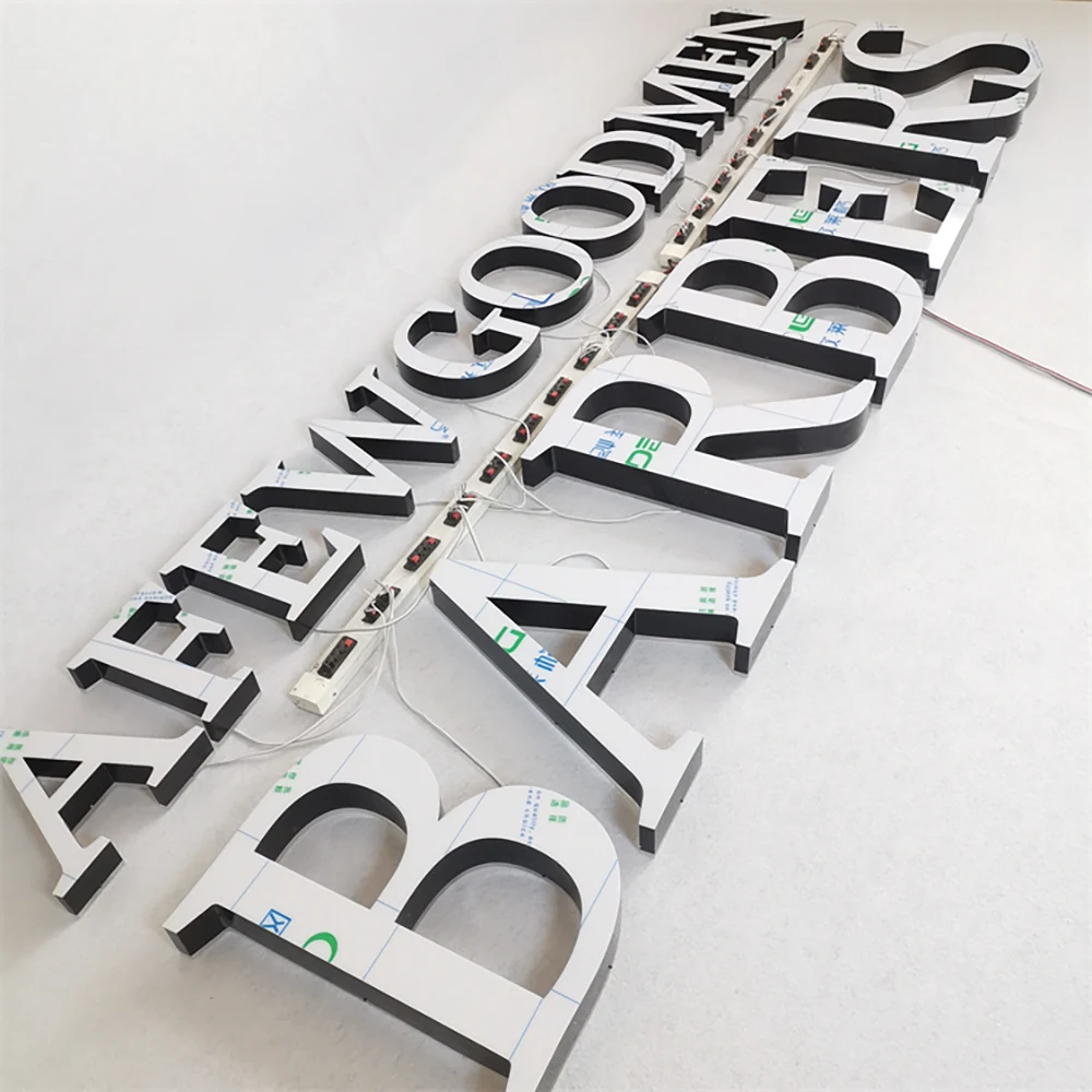 A Few Good Men Barbers – Trimless Frontlit & Backlit LED Aluminum Acrylic Sign (Sydney) - image 5