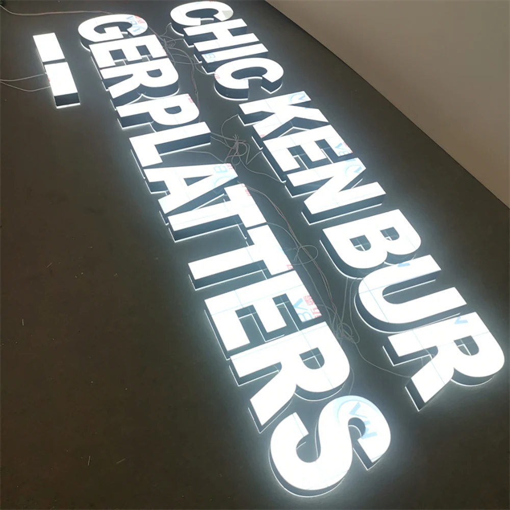 Chicken Burger Platters – Trimless Frontlit & Backlit LED Aluminum Acrylic Sign (Sydney) - image 4