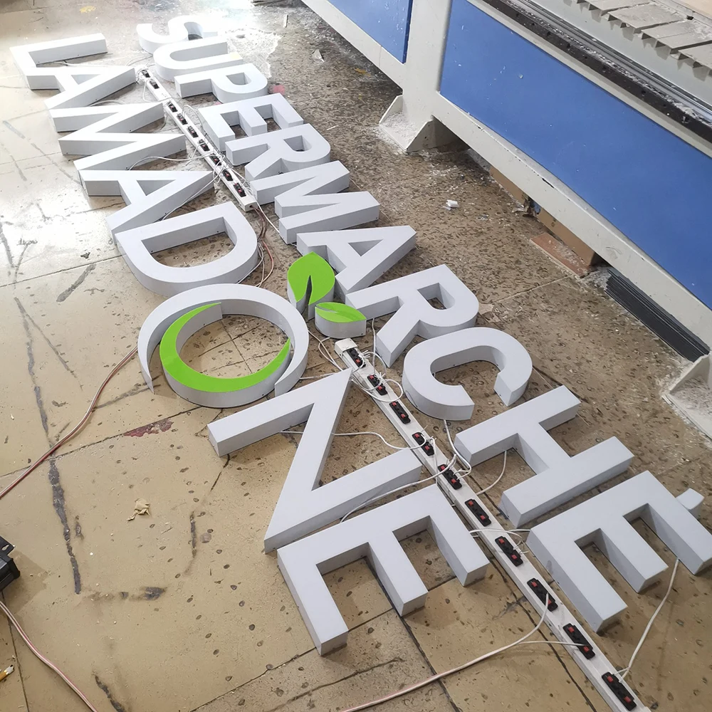 Supermarché Lamadone – Trimless Frontlit LED Aluminum Acrylic PVC Sign (Sydney) - image 2