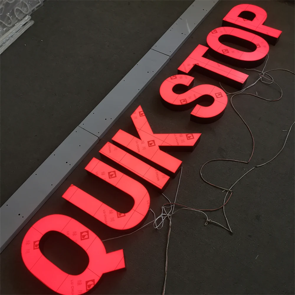 Quik Stop – Trimless Frontlit LED Aluminum Acrylic PVC Sign (Sydney) - image 1