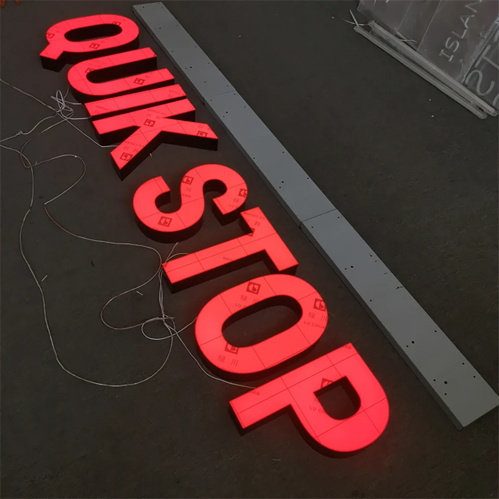 Quik Stop – Trimless Frontlit LED Aluminum Acrylic PVC Sign (Sydney) - image 2