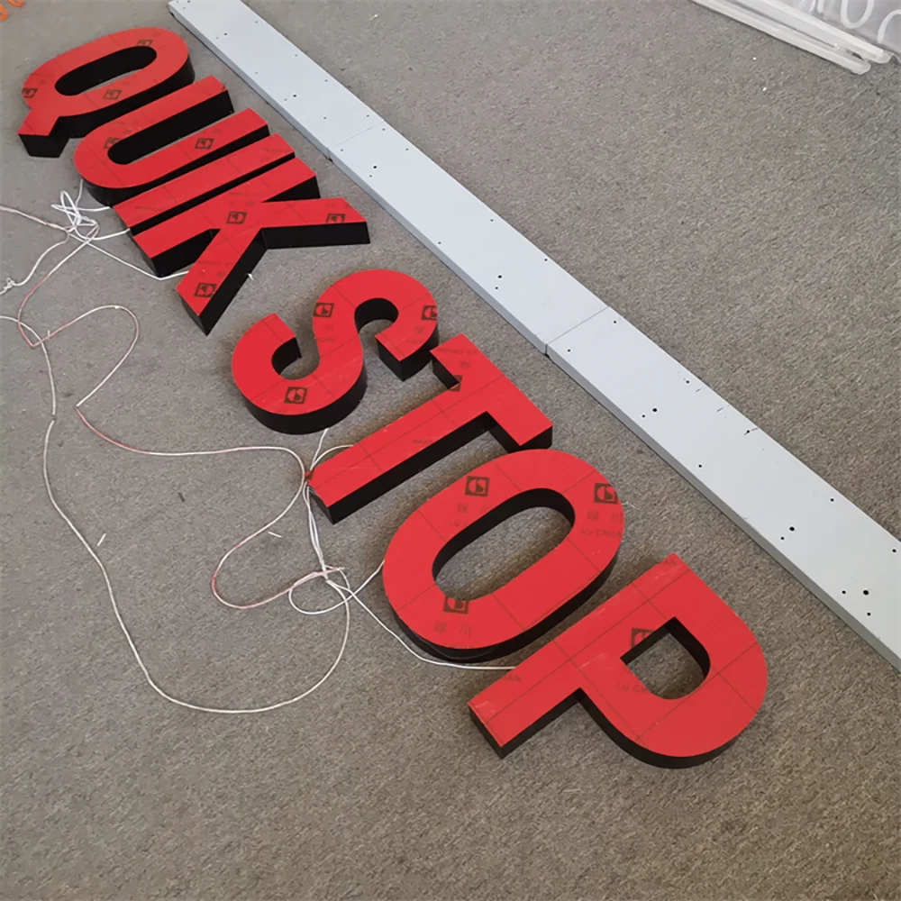 Quik Stop – Trimless Frontlit LED Aluminum Acrylic PVC Sign (Sydney) - image 3